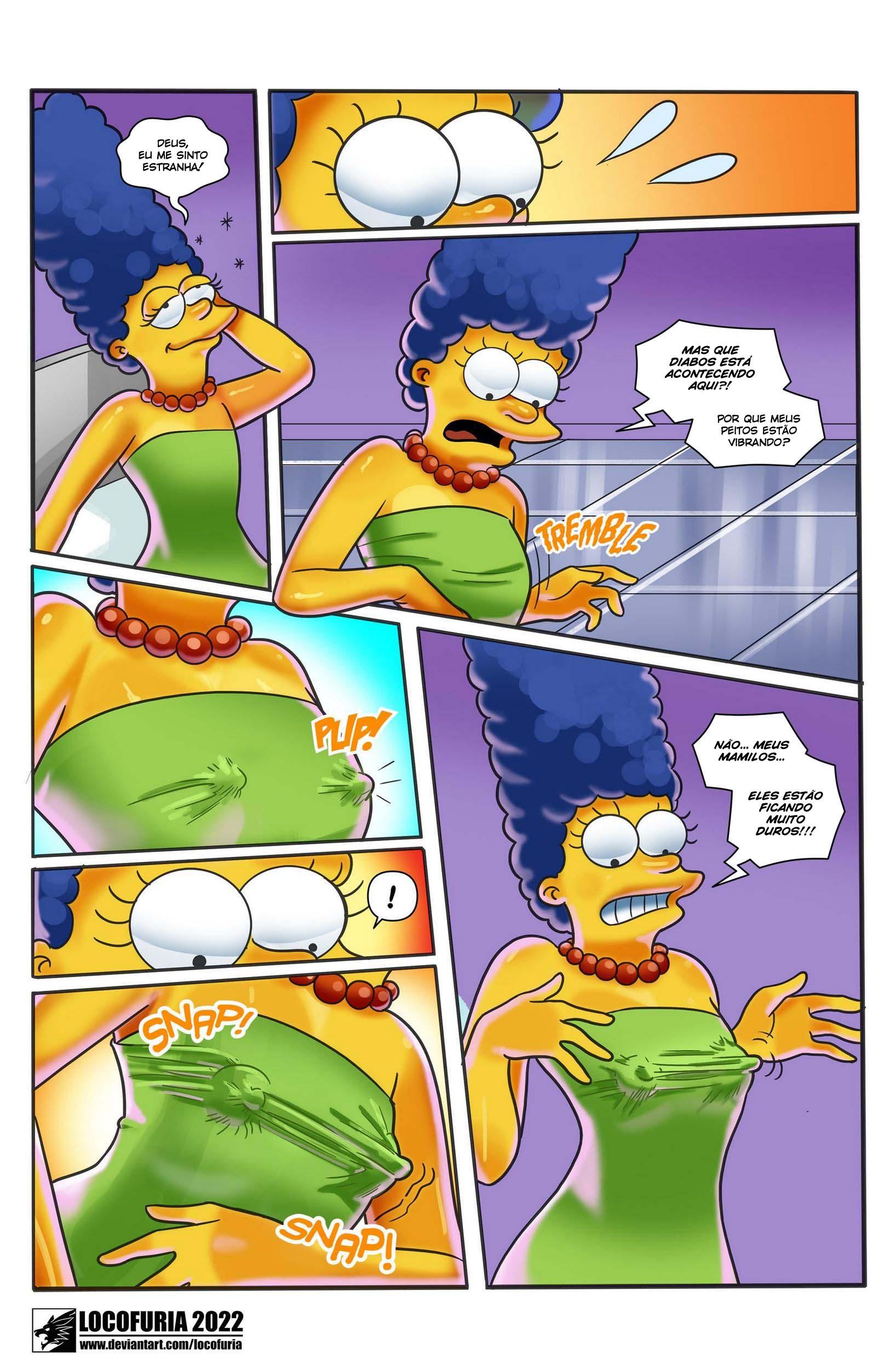 Simpsons, Big Breasts - The Hentai Comics